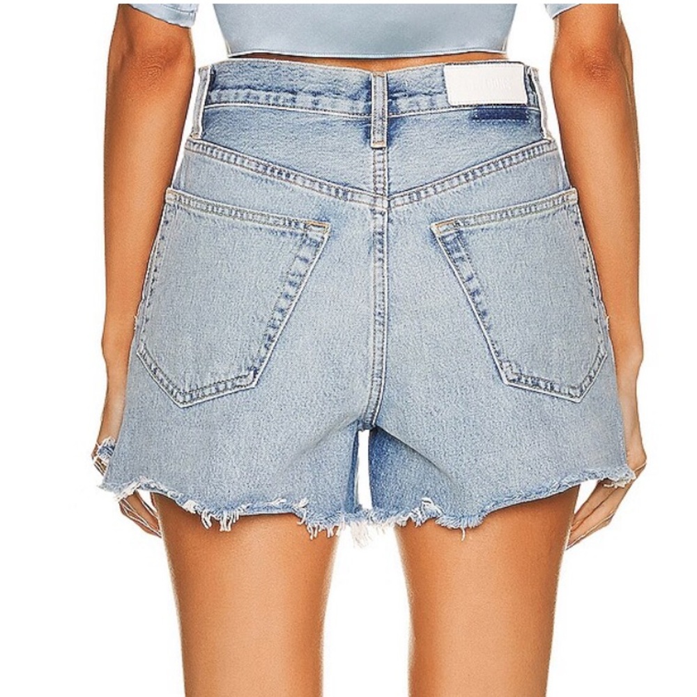 RE/DONE 50's Cutoff Denim Short in Cool Medium Blue Size 24 - Picture 3 of 9